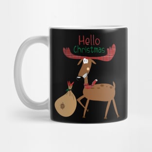 funny Christmas Reindeer Mug